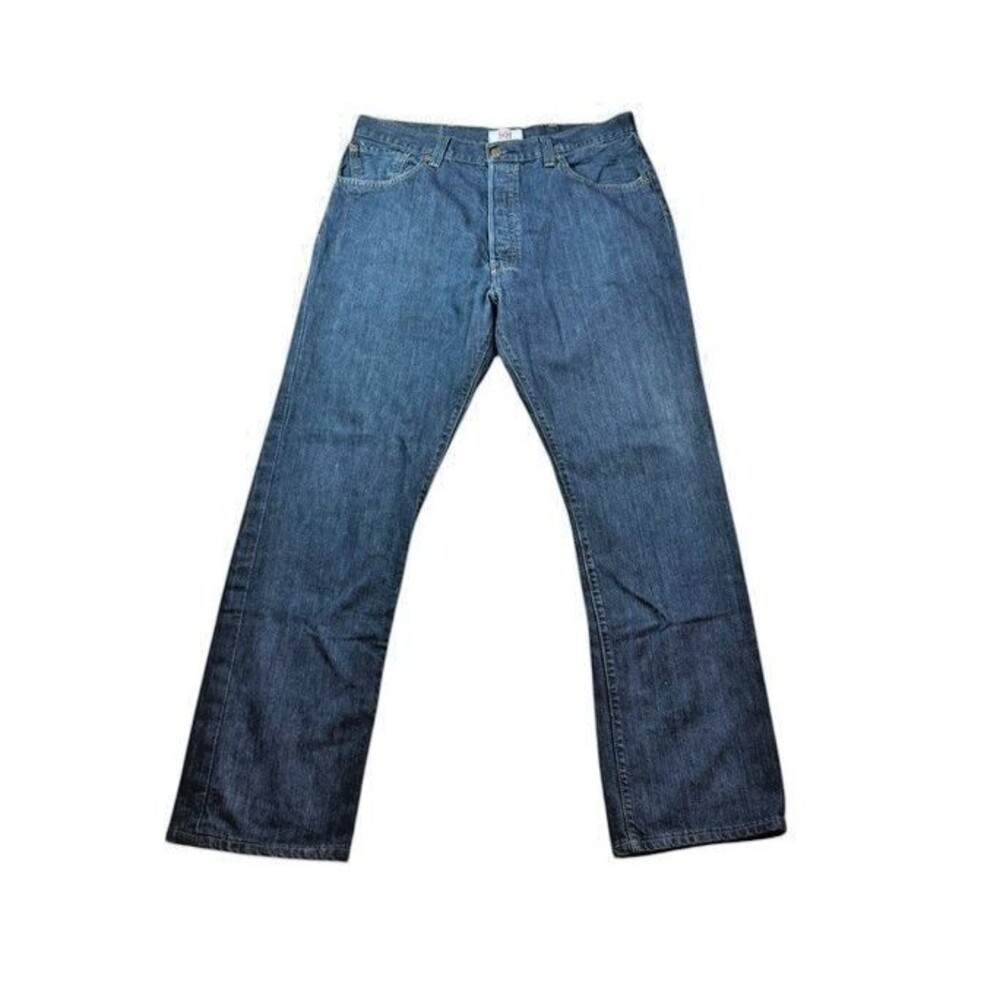 Levis Jeans Mens Size 40x32 Actual 35x31Blue Denim 501 Button Fly Straight Leg